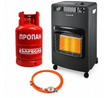 Газовый обогреватель Vilgrand VGH421 4,2 кВт + баллон 27 л + редуктор + шланг