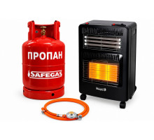 Обігрівач газовий VILGRAND VGH422E газ+електрика з балоном 27 л