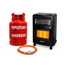 Обогреватель газовый VILGRAND VGH422E газ+электрика с баллоном 27 л 