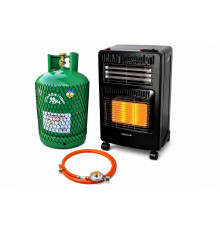 Обогреватель газовый VILGRAND VGH422E газ+электро с баллоном 27 л Ruddy