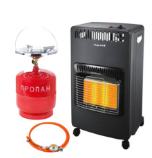 Газовий обігрівач Vilgrand VGH421 4,2 квт + балон 8л + редуктор