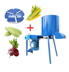 Корморізка 1.5 кВт Bizon 2 в 1 з диском для лущення кукурудзи